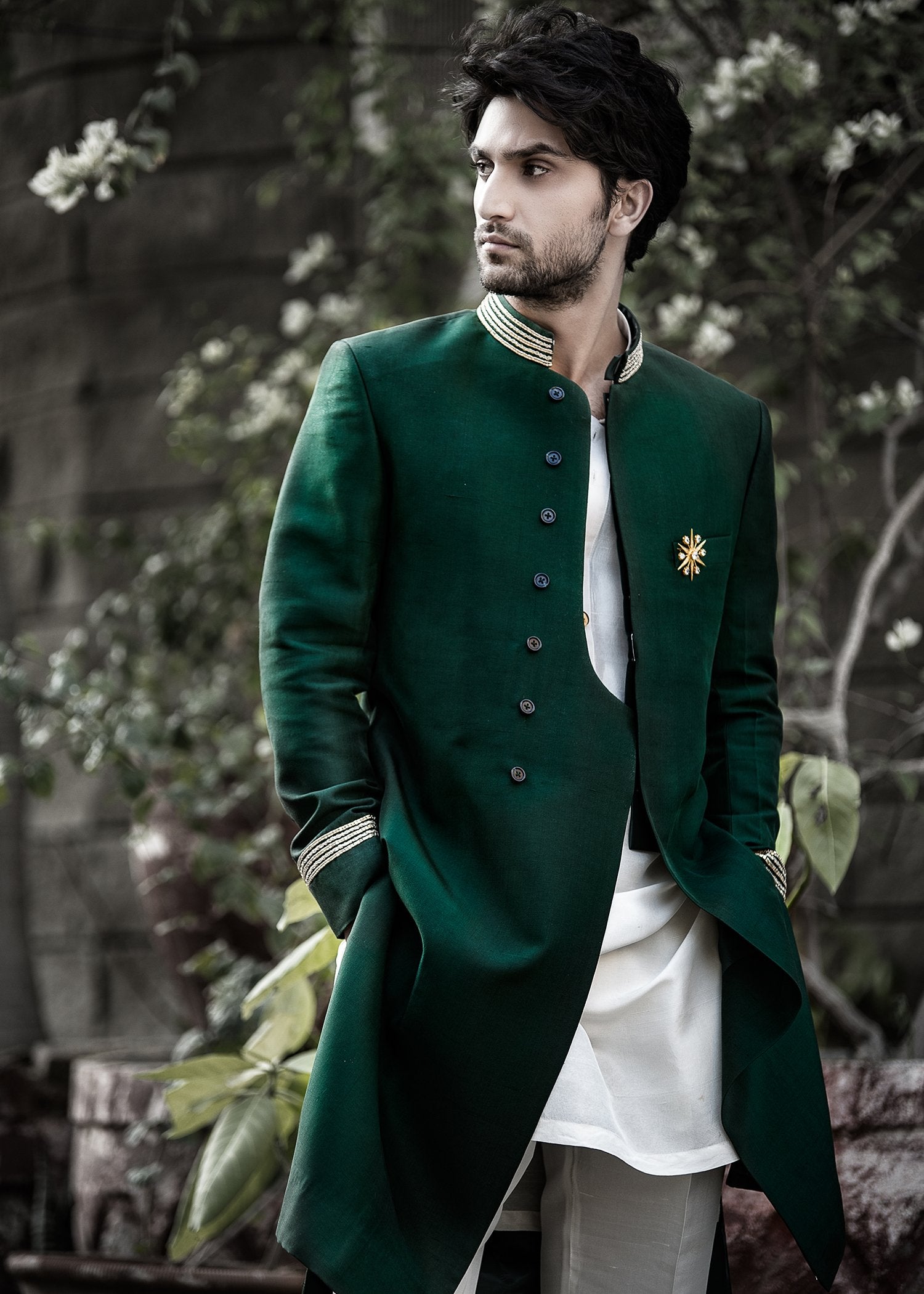 Emerald Green Sherwani